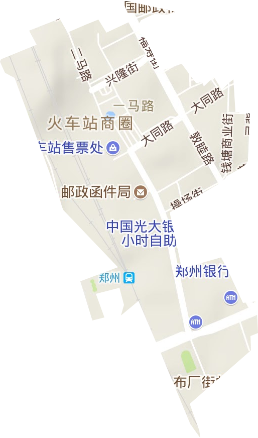 一马路街道地形地图