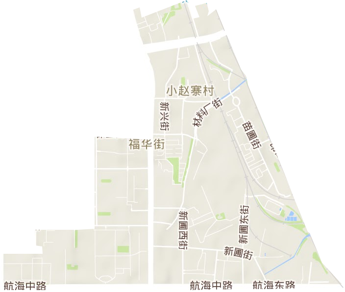福华街街道地形地图