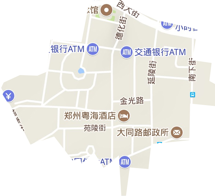 德化街街道地形地图