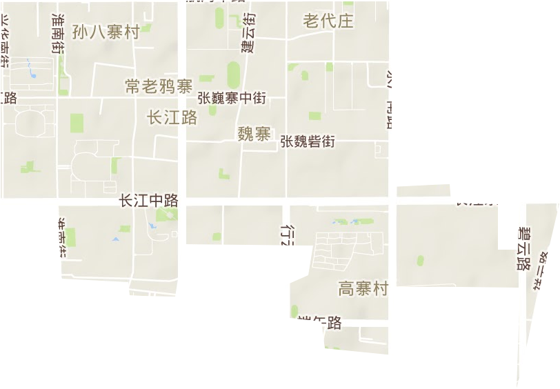 长江路街道地形地图
