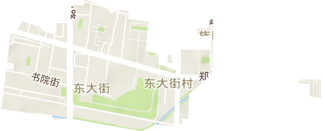 东大街街道地形地图