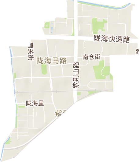 陇海马路街道地形地图
