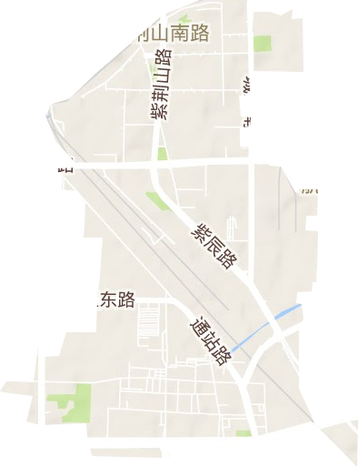 紫荆山南路街道地形地图