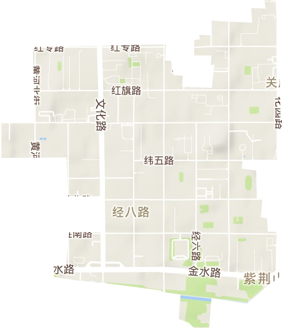 经八路街道地形地图