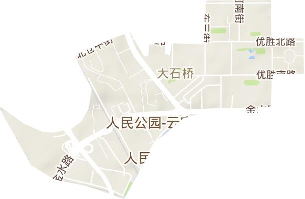 大石桥街道地形地图