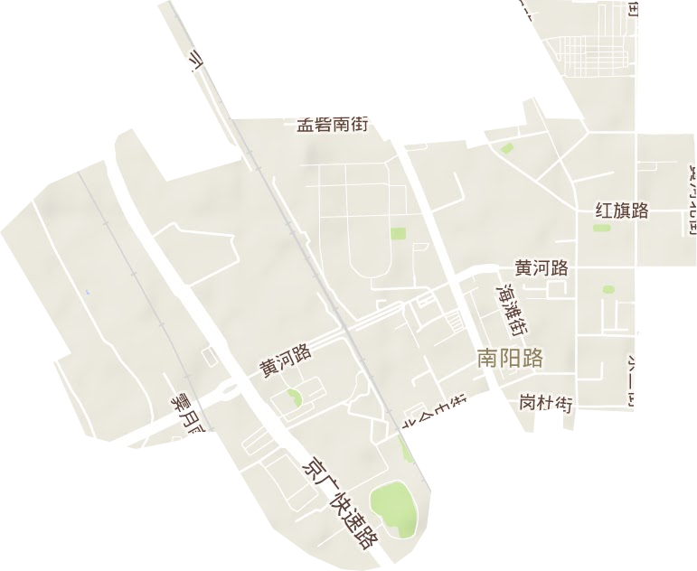 南阳路街道地形地图