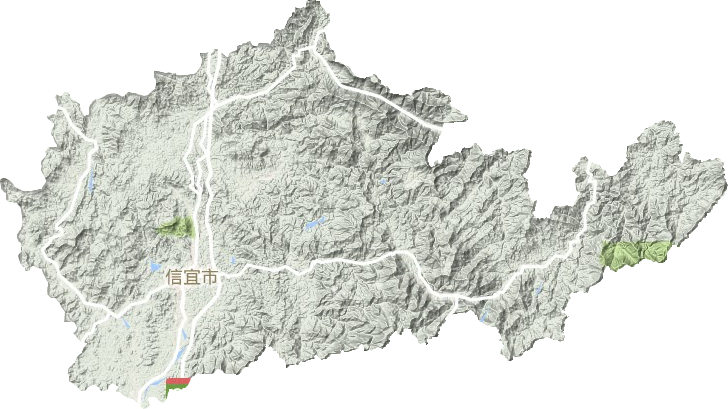 信宜市地形地图