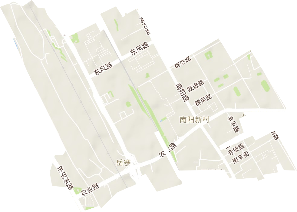 南阳新村街道地形地图
