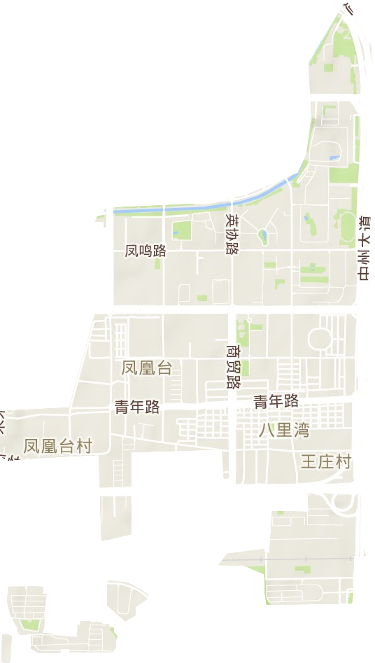 凤凰台街道地形地图