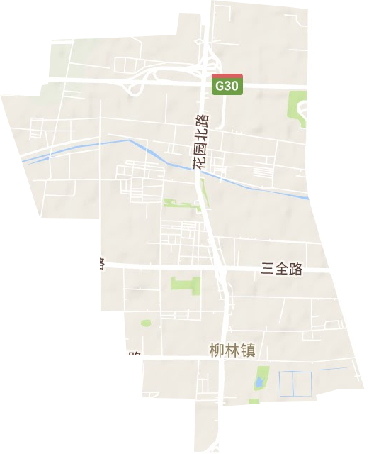 国基路街道地形地图