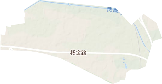 杨金路街道地形地图