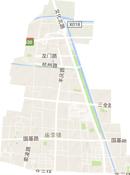 丰庆路街道地形地图