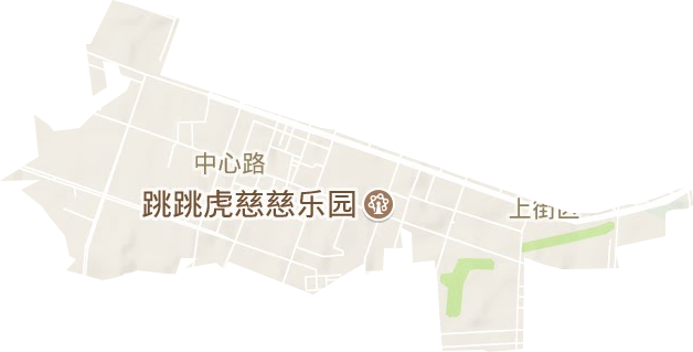 中心路街道地形地图
