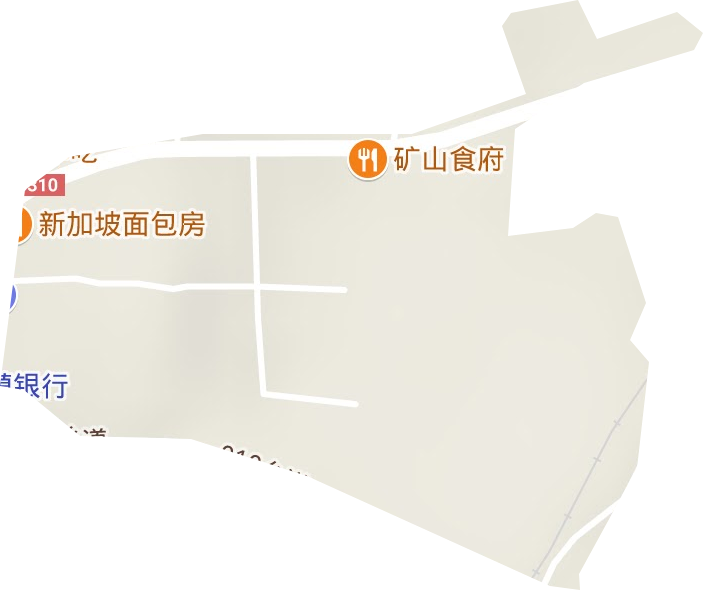 矿山街道地形地图