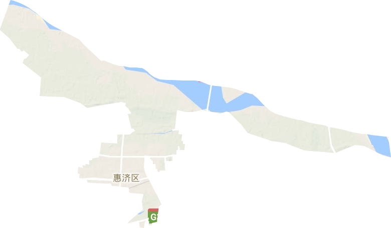 新城街道地形地图