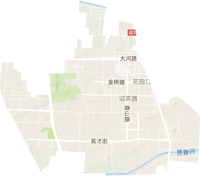 迎宾路街道地形地图