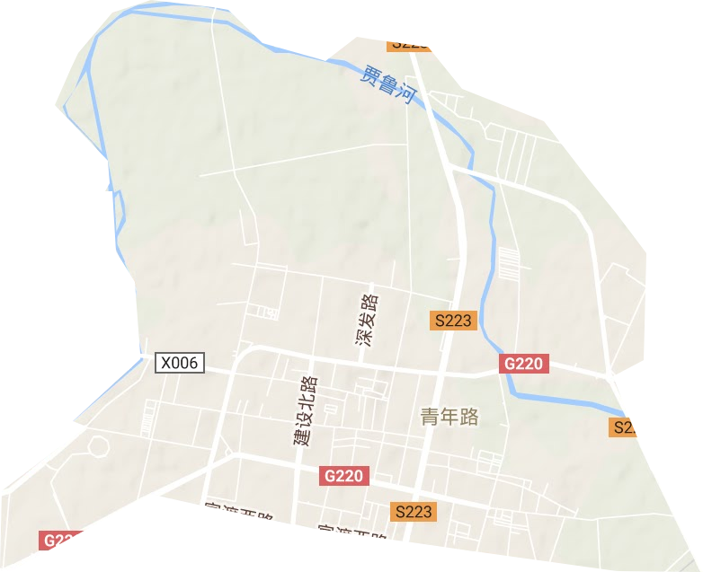 青年路街道地形地图