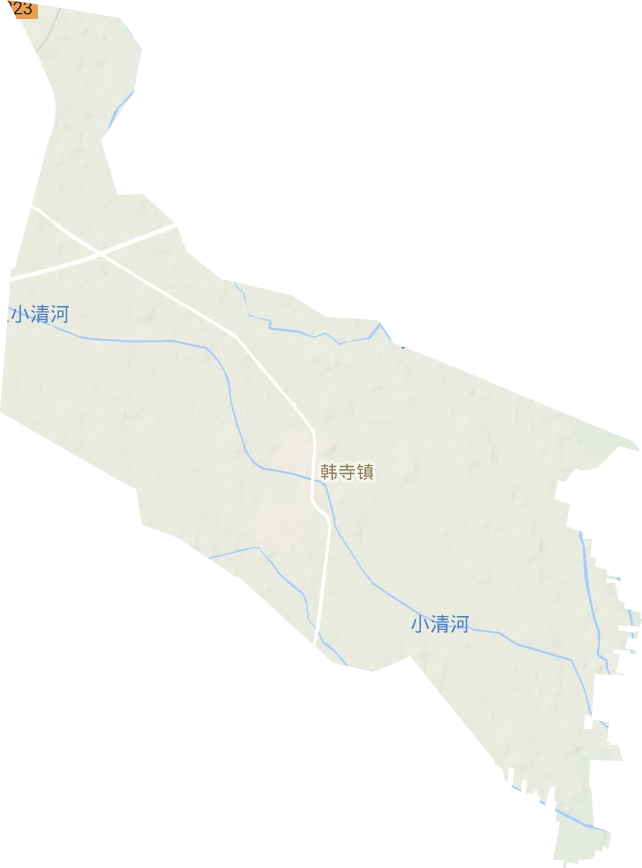 韩寺镇地形地图