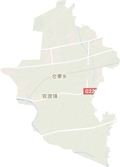 官渡镇地形地图