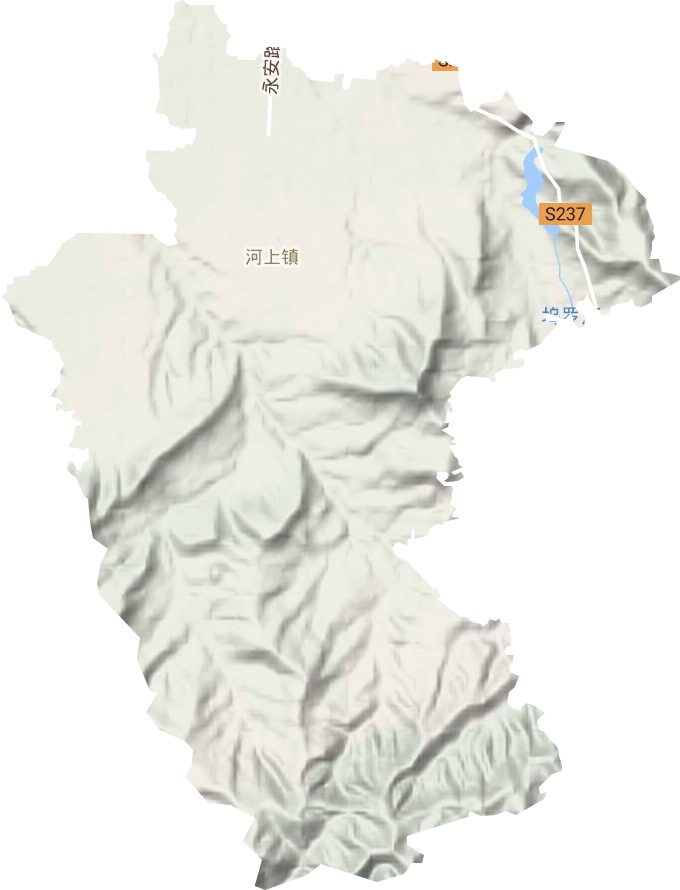 西村镇地形地图