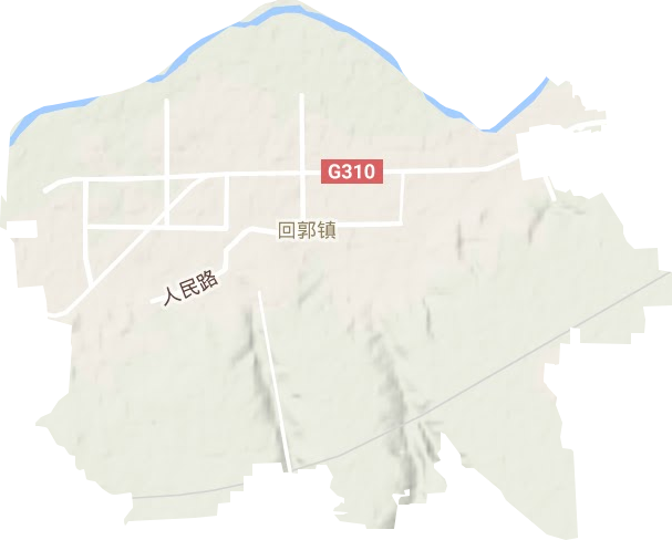 回郭镇地形地图
