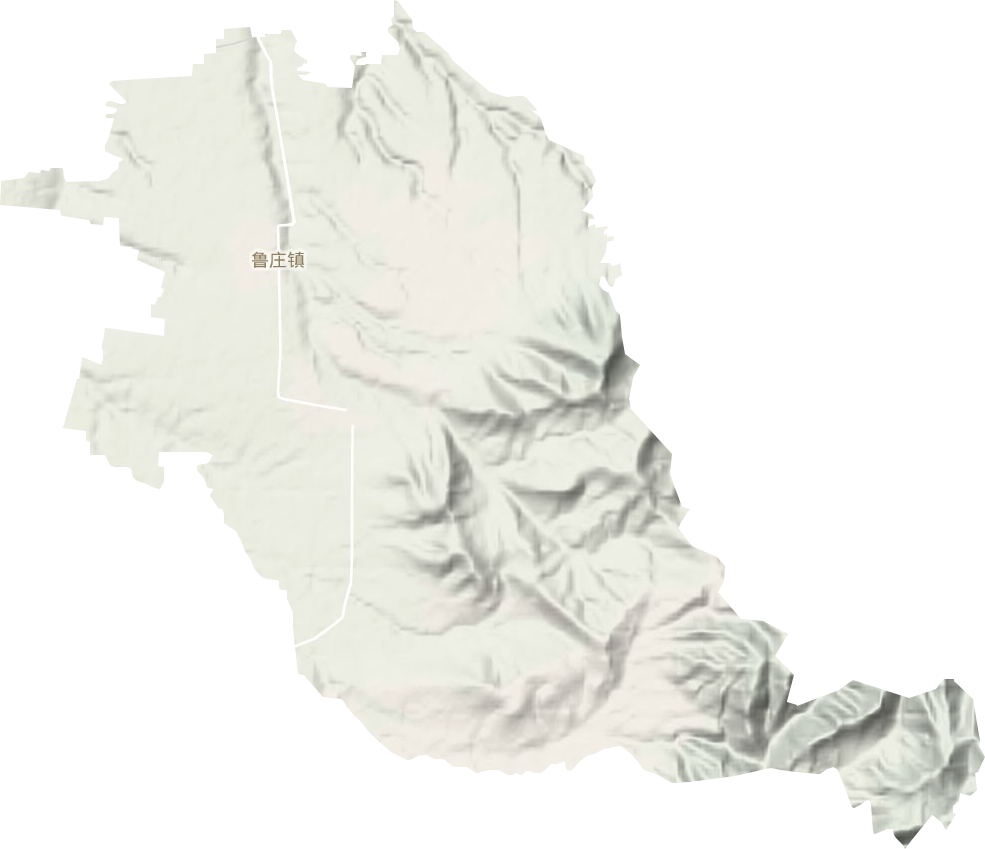 鲁庄镇地形地图