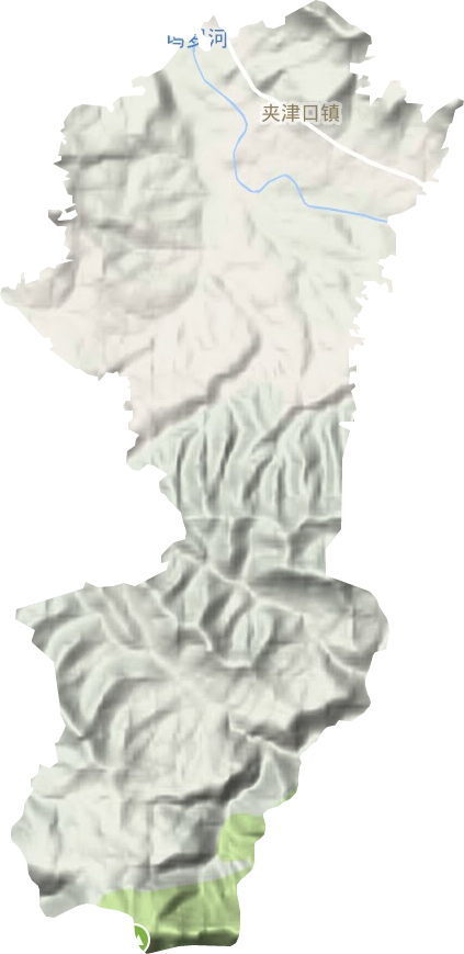 夹津口镇地形地图