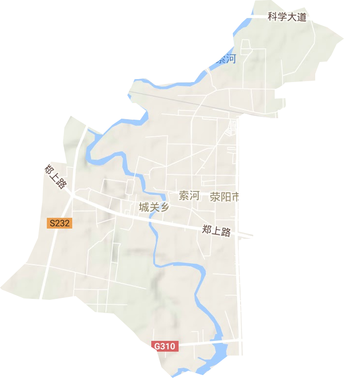 索河街道地形地图