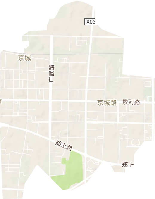 京城路街道地形地图