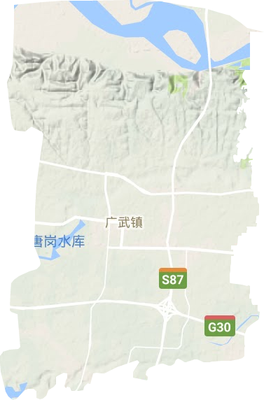 广武镇地形地图