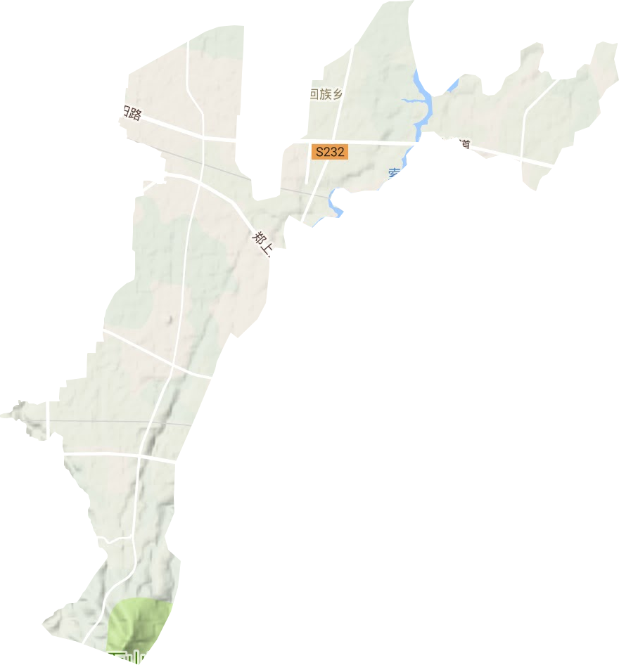 城关乡地形地图
