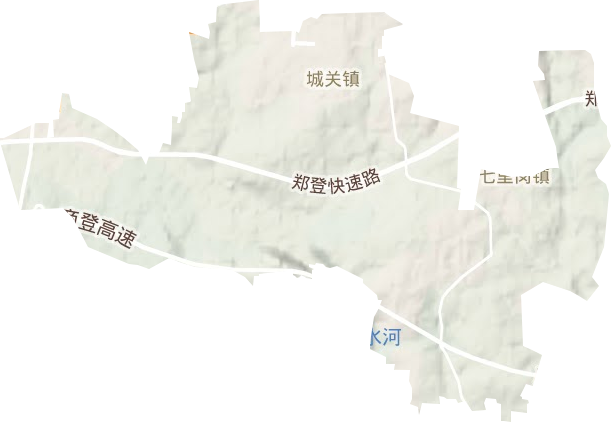 城关镇地形地图