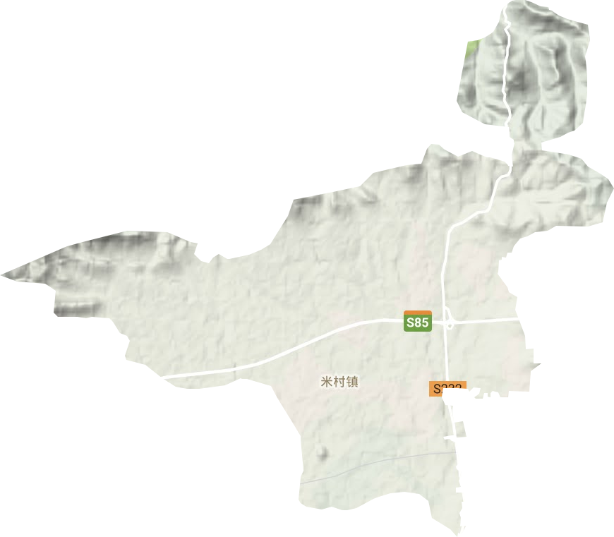 米村镇地形地图