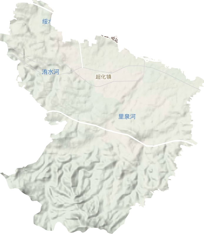 超化镇地形地图