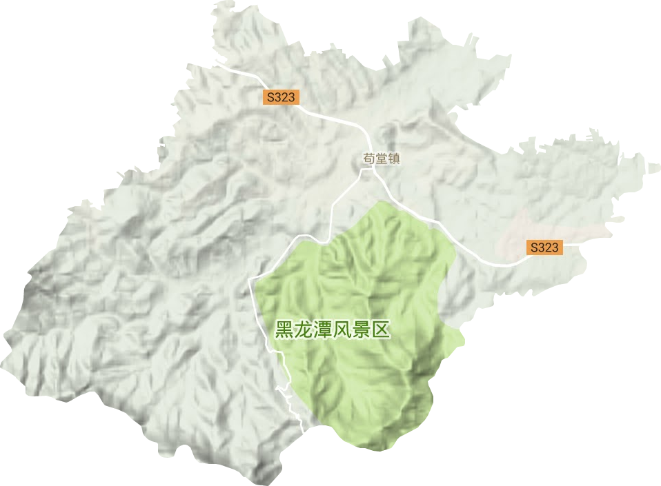 苟堂镇地形地图