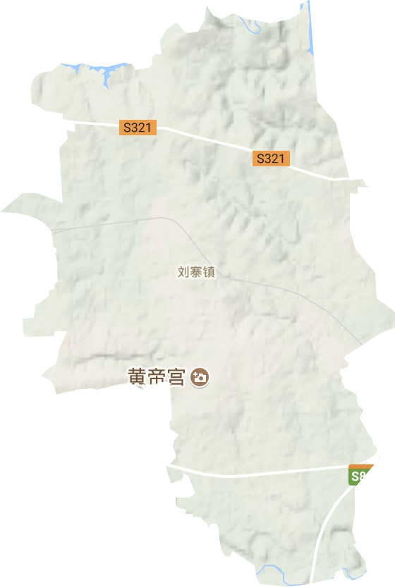 刘寨镇地形地图