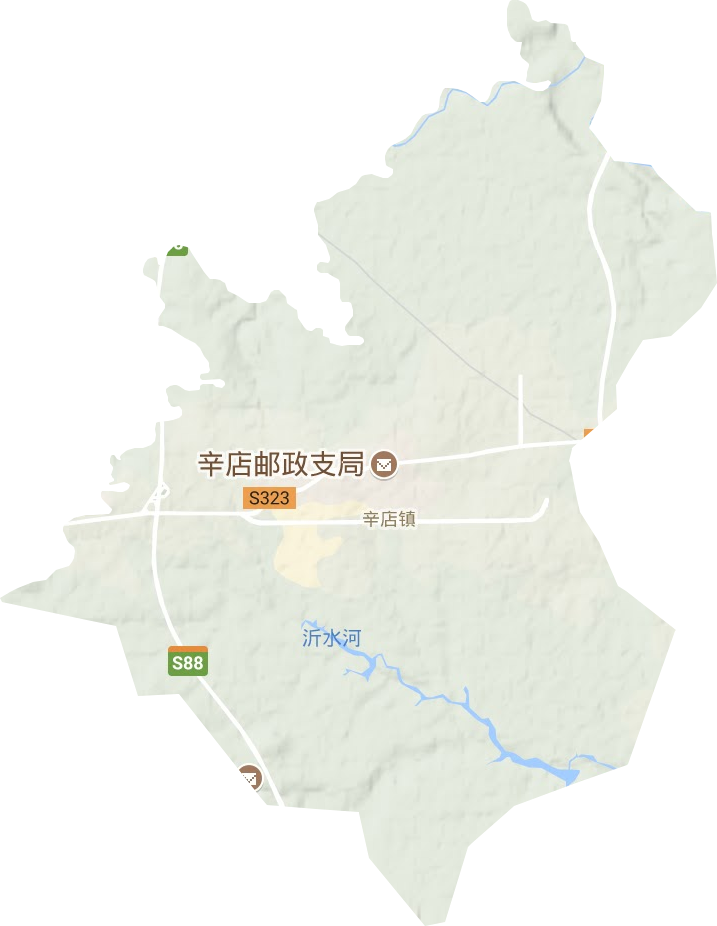 辛店镇地形地图