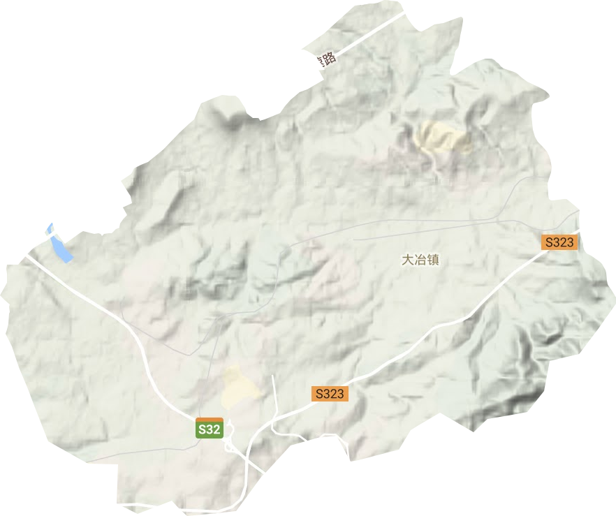 大冶镇地形地图