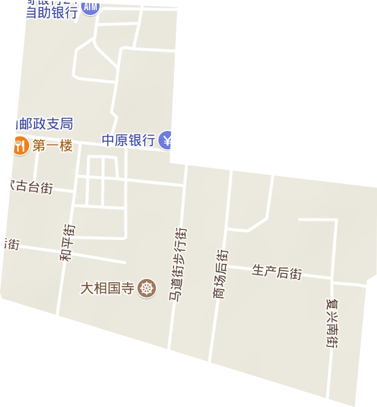 相国寺街道地形地图