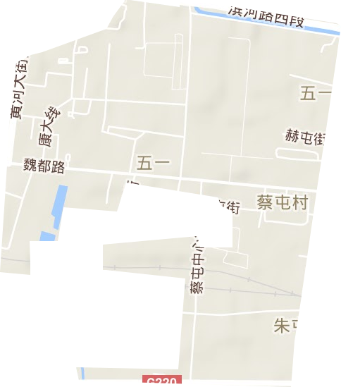 五一街道地形地图