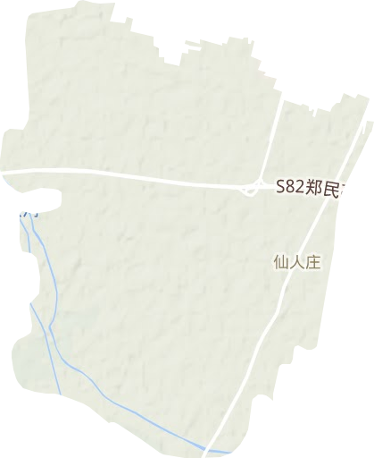 仙人庄街道地形地图
