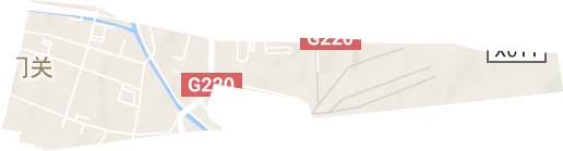 新门关街道地形地图