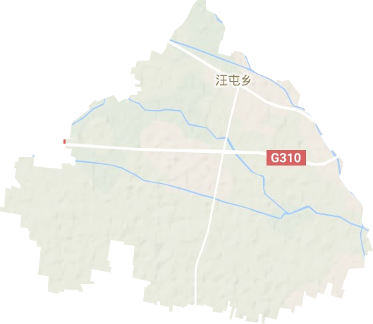 汪屯乡地形地图