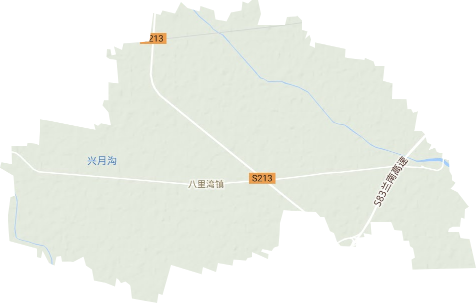 八里湾镇地形地图