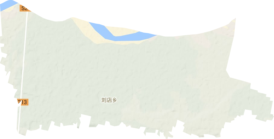 刘店乡地形地图