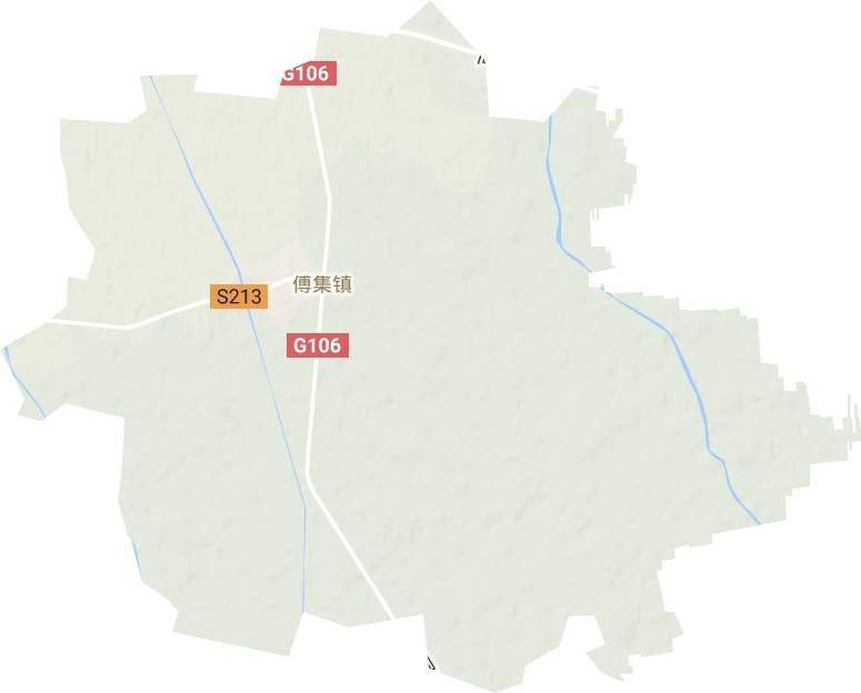 傅集镇地形地图