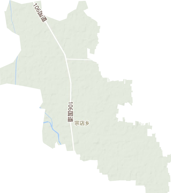 宗店乡地形地图