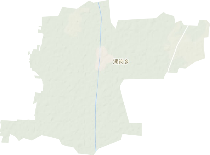 湖岗乡地形地图
