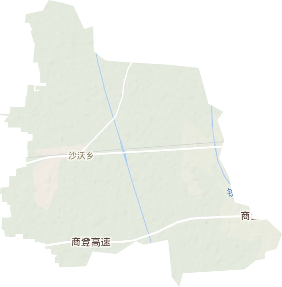 沙沃乡地形地图