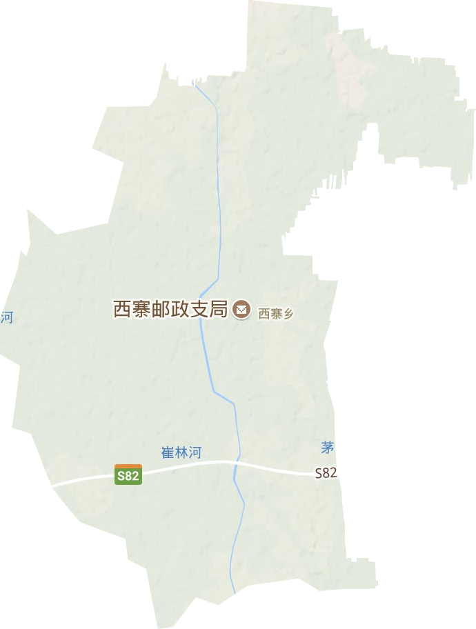 西寨乡地形地图